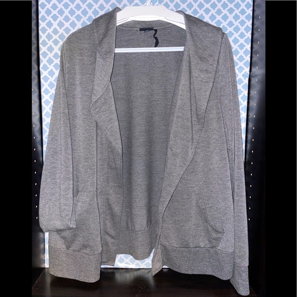 Torrid - Grey Open Front Cardigan - Size 2 - Picture 1 of 3